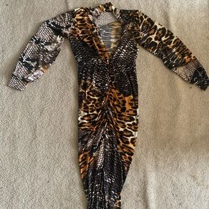 Fashion nova animal printed dress
